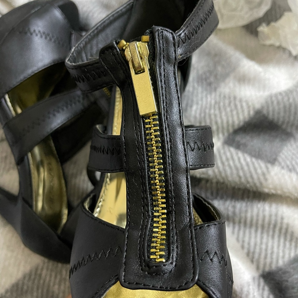 Sexy Black 6 inch peep toe high heels - Picture 7 of 8